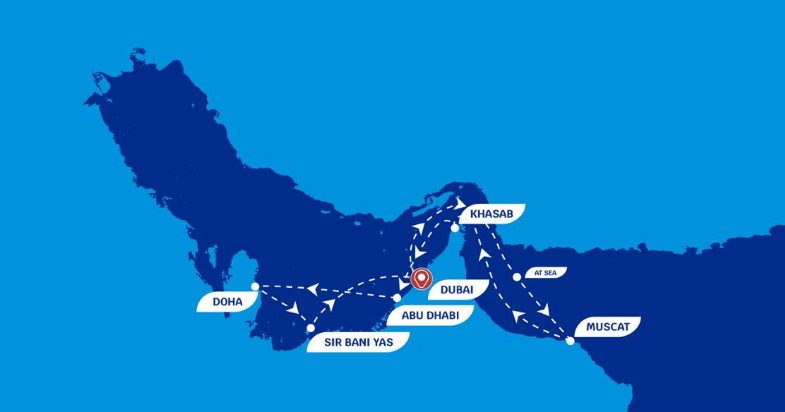 8 Days 7 Nights Cruise: Dubai - Khasab - Muscat - Abu Dhabi - Doha - Sir Bani Yas - Dubai