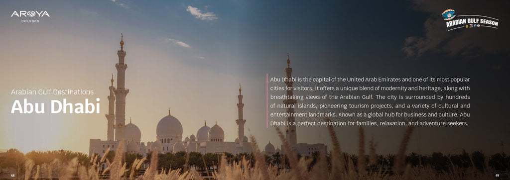 8 Days 7 Nights Cruise: Doha - Dammam - Dubai - Khasab - Abu Dhabi - Sir Bani Yas - Doha