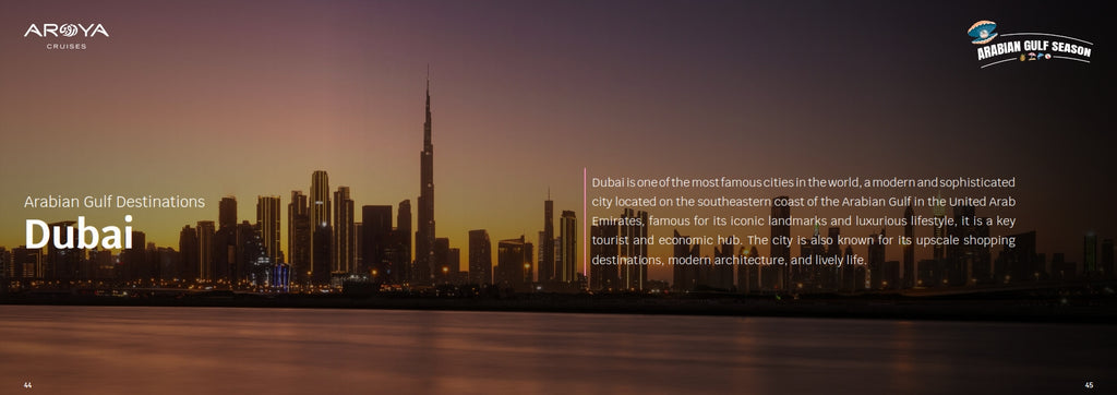 8 Days 7 Nights Cruise: Doha - Dammam - Dubai - Khasab - Abu Dhabi - Sir Bani Yas - Doha