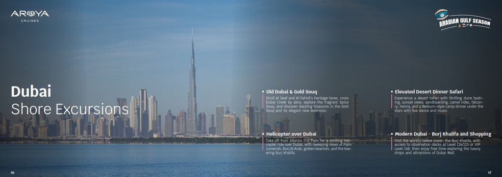 8 Days 7 Nights Cruise: Doha - Dammam - Dubai - Khasab - Abu Dhabi - Sir Bani Yas - Doha